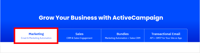 ActiveCampaign Marketing Platform (Email + Marketing Automation)