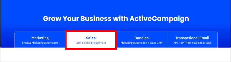 ActiveCampaign Sales Product (CRM + Sales Engagement)