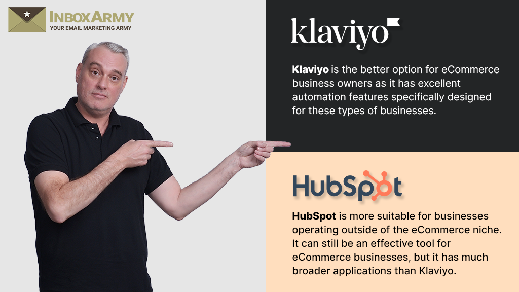 Is hubspot better than klaviyo? ashort summary by email experts