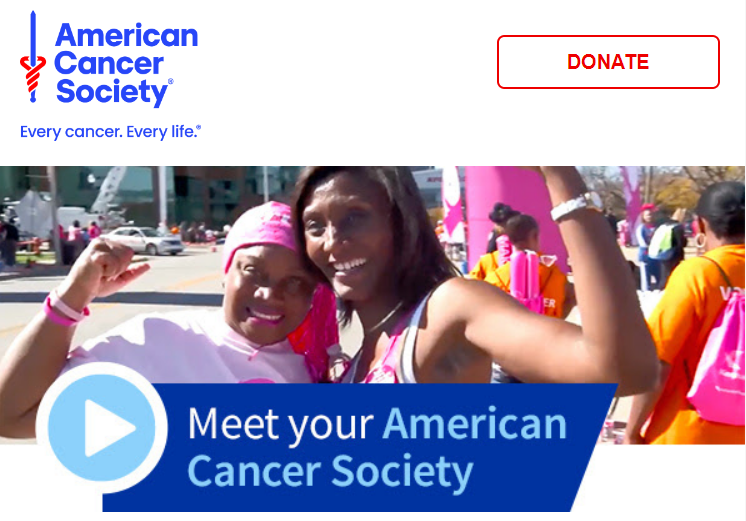 The American Cancer Society – Welcome newsletter