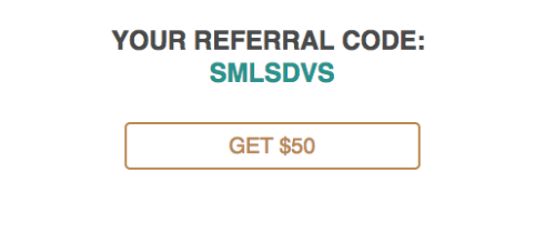 referal code in email